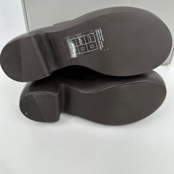 Everlane The Puffa Boot in Dark Brown size 5 Chelsea Ankle 3.25" Chunky Platform - Picture 9 of 10